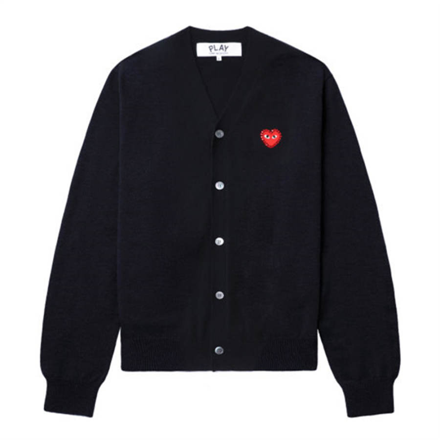 CDG Play Knitwear Unisex V Neck Moderate
