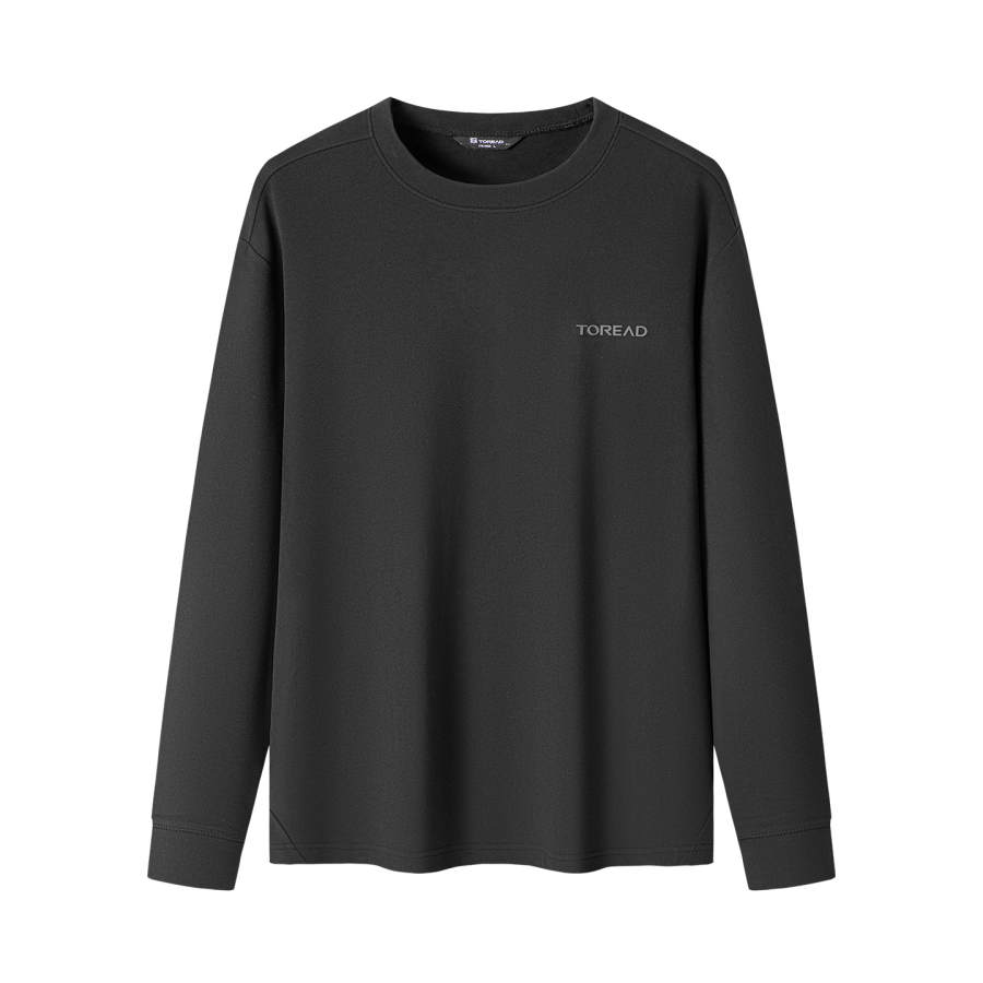 TOREAD T Shirts Unisex Black Crew Neck Moderate Straight Fit