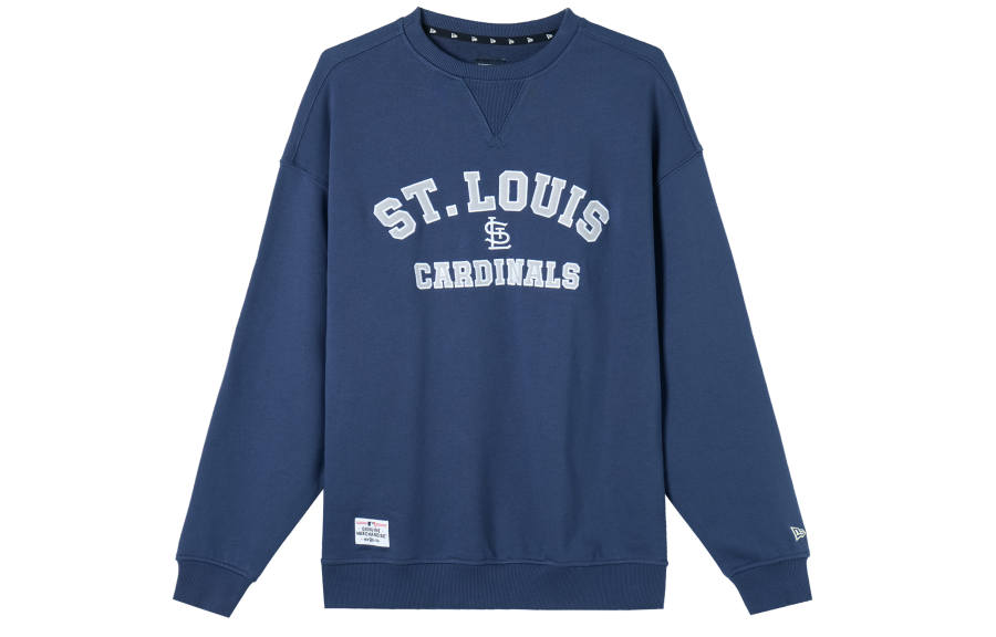 New Era Sweatshirts Unisex Blue Crew Neck Moderate