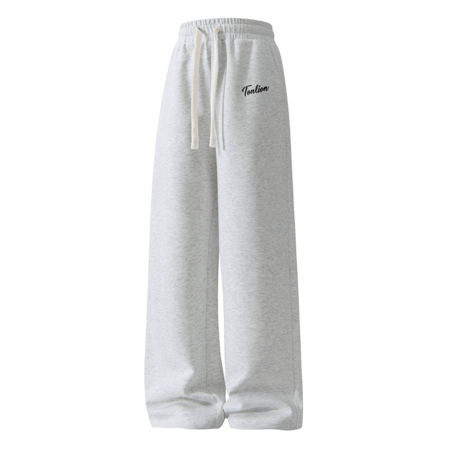 Tonlion Casual Pants Unisex Moderate Straight Fit Pants