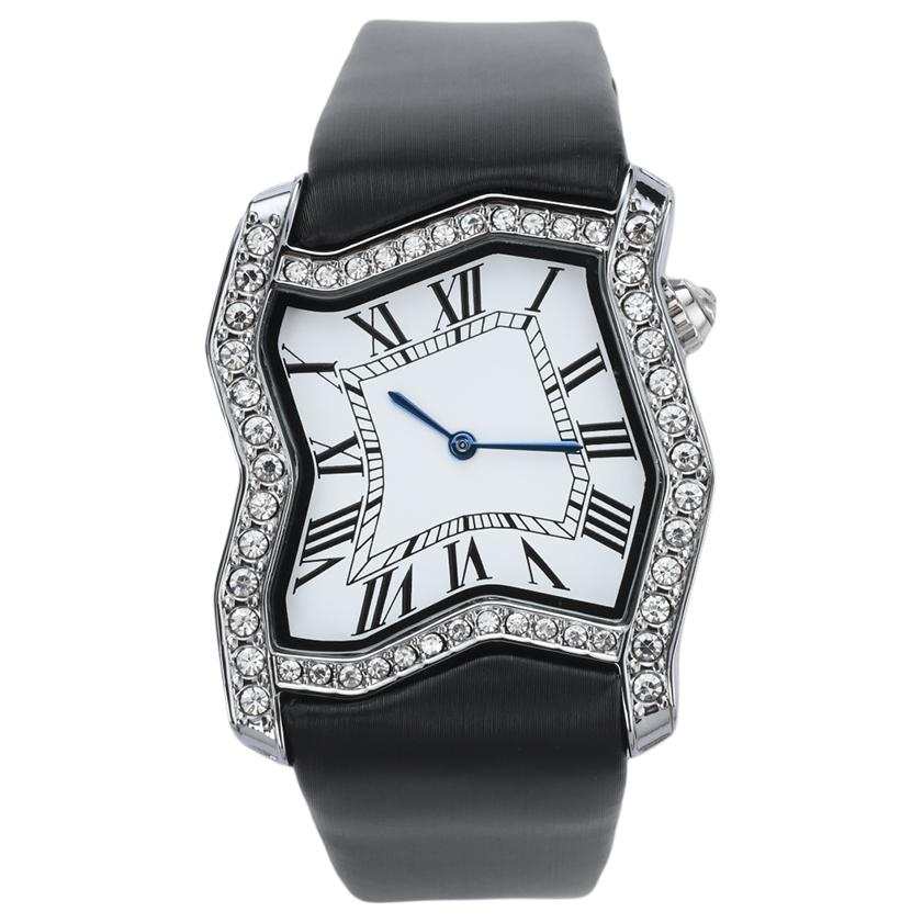 KIOSK Silver Luxury American Fossil Quartz Movement Genuine Leather Strap Watch Unisex White Dial