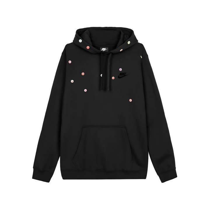 Nike Nike Dri Fit Sweatshirts Unisex Black Hooded Moderate Regular