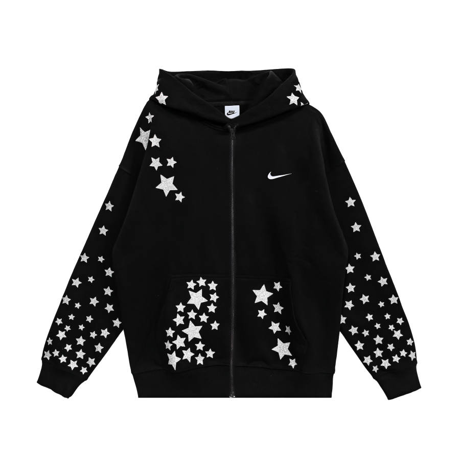 Nike Nike Dri Fit Jackets Unisex Black Hooded Fleece Lined Other