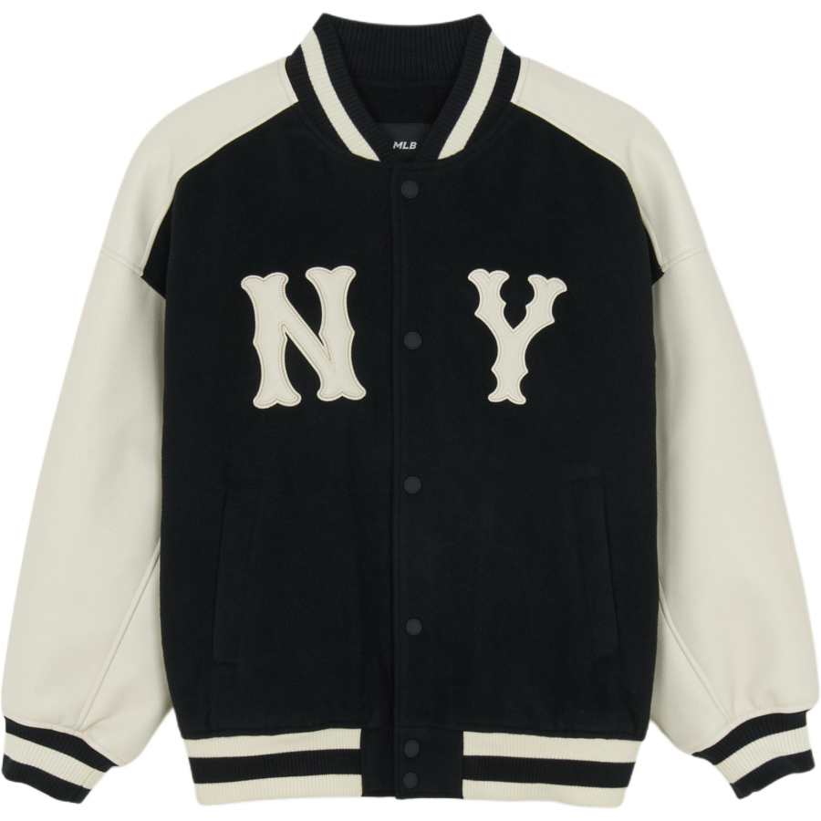 MLB MLB Puffer Jackets Unisex Black Baseball Collar Moderate