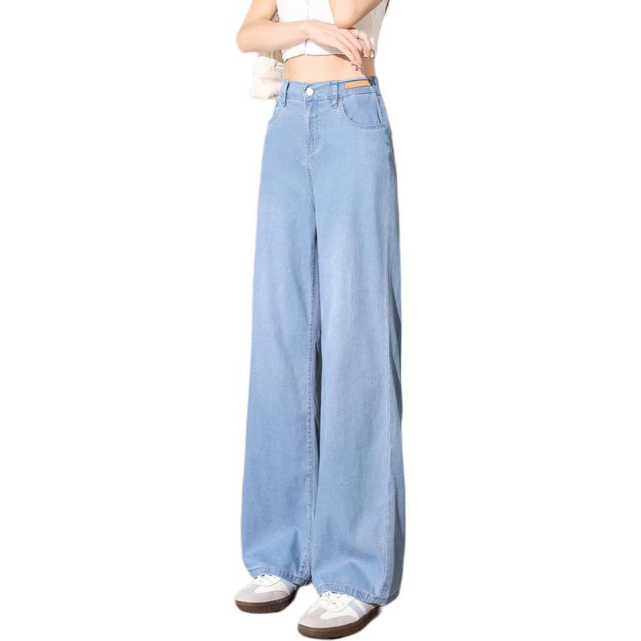 Tonlion Jeans Women's Medium Blue Moderate Straight Fit Pants