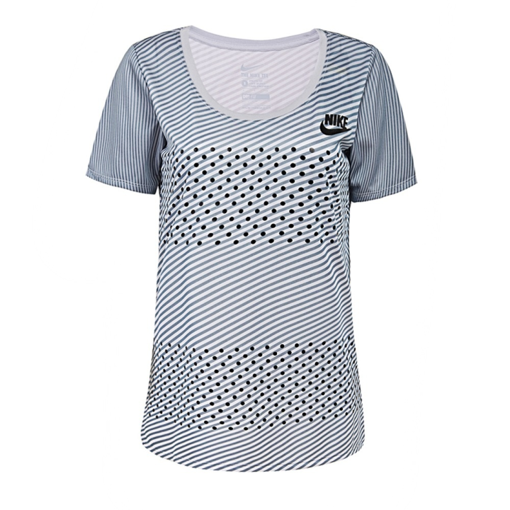Nike Nike Dri Fit T Shirts Women's White Crew Neck Moderate