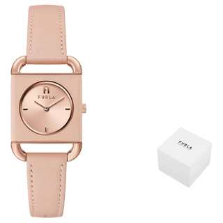 Furla HERITAGE Wrist Watches Quartz Movement Genuine Leather Strap 28mm Pink Watch Dial Women's Watch
