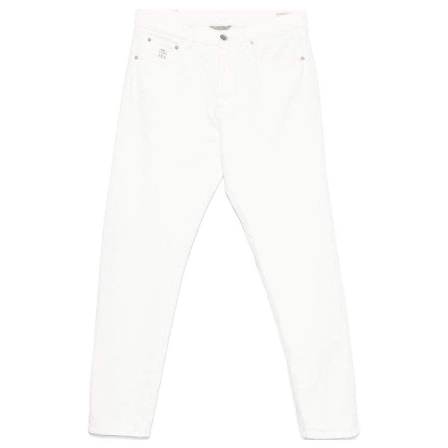 Brunello Cucinelli Garment Dyed Iconic Fit Five Pocket Trousers
