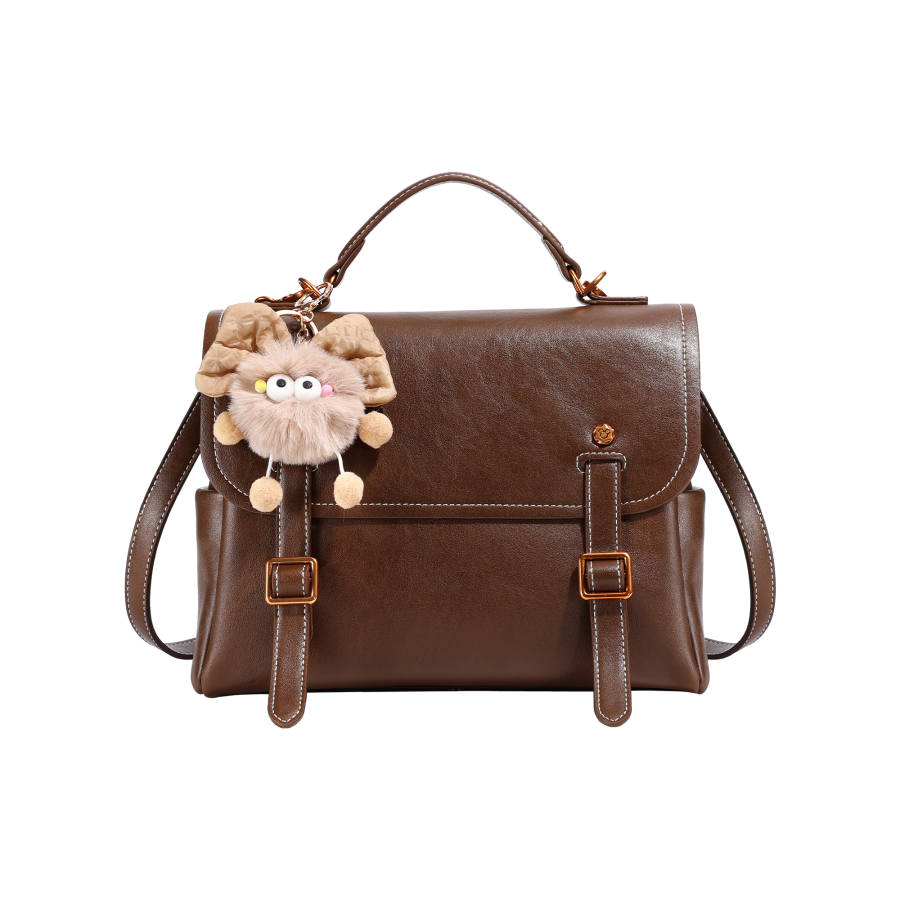 Disney Synthetic Leather Handbag Regular Women's Brown