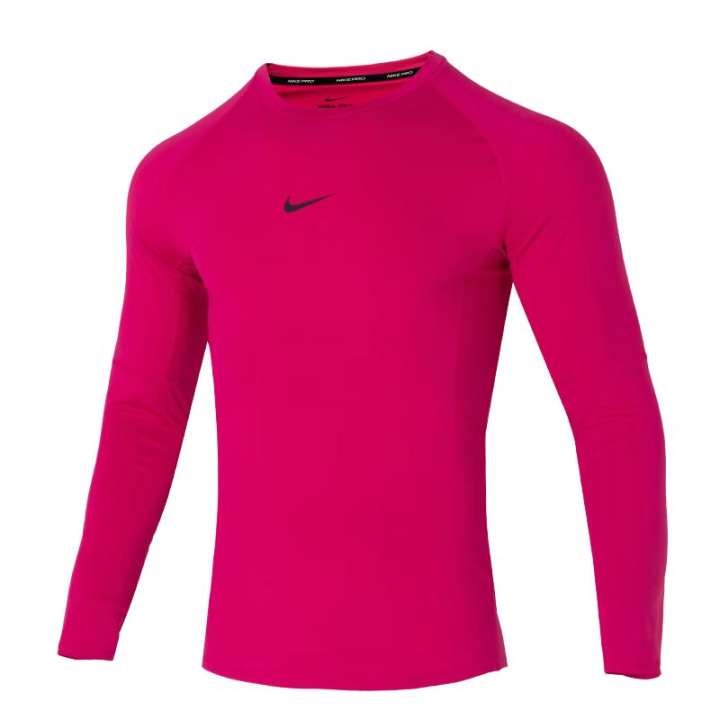 Nike Nike PRO DRI FIT T Shirts Men's Pink Crew Neck Moderate
