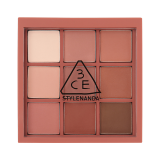 3CE Nine Square Grids Eye Shadows Easy to Blend Natural Contouring Pink Grapefruit Dark Brown Milk Tea Rose Peach