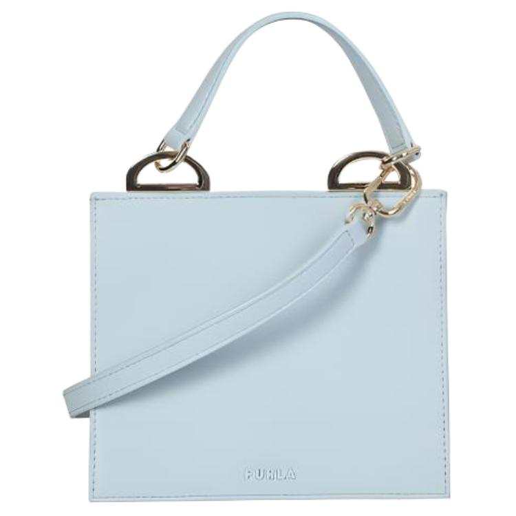 Furla Linea Futura Leather Handbag Regular Women's Blue