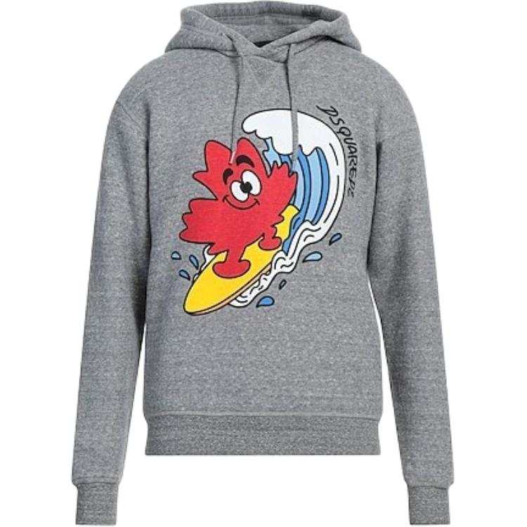 DSQUARED 2 Dsquared2 Graphic Printed Drawstring Hoodie
