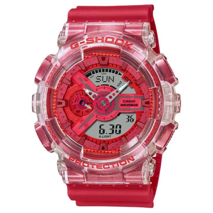 CASIO CASIO Unisex Liquid Crystal/Analog Dual Display Series Red Watch