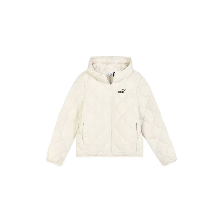 PUMA Light Down Jackets Women's Snow White Hooded Moderate Other