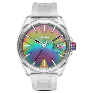 DIESEL MS9 Chameleon Collection Wrist Watches Quartz Movement Silicone Strap Multicolor Watch Dial Unisex
