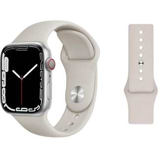 ZHISHENG Strap Apple Compatibility Silicone Material 38 45mm Watch Dial All