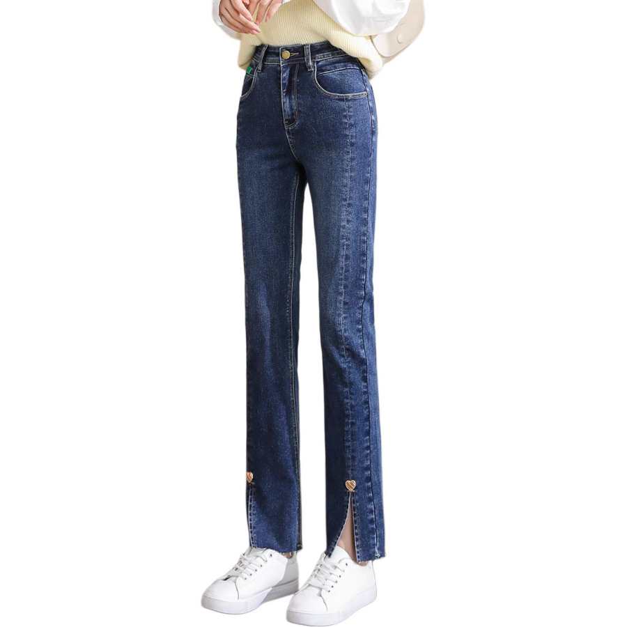 Tonlion Jeans Women's Medium Blue Moderate Straight Fit Pants