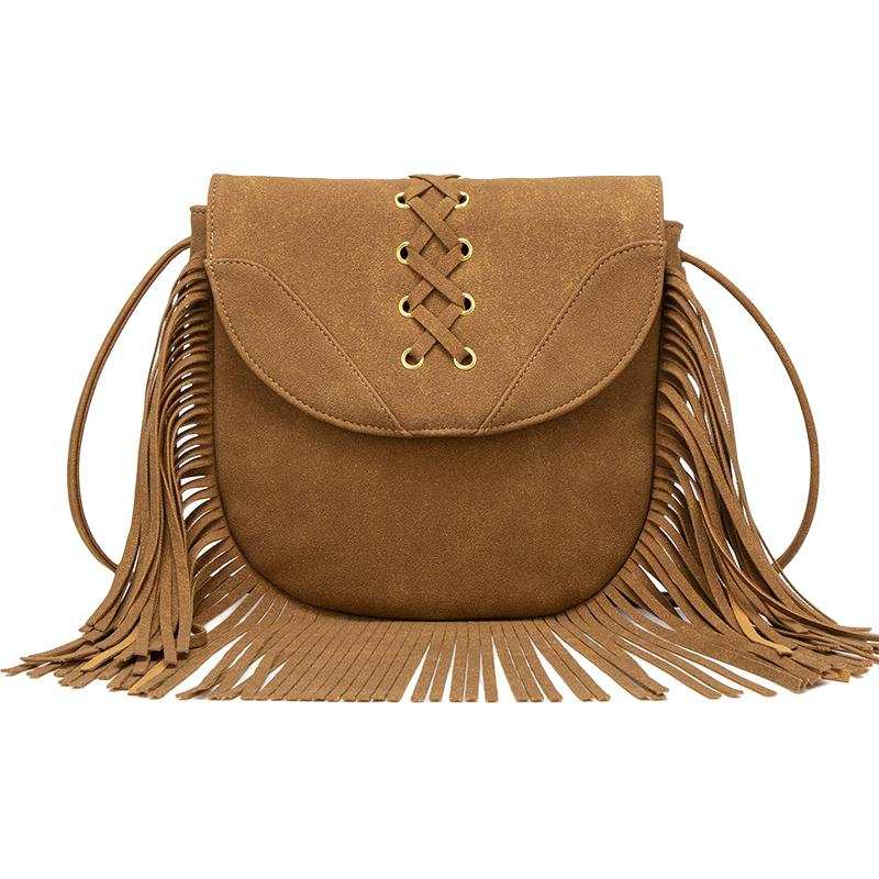 PAYOT Synthetic Leather Shoulder Bag, Crossbody Bag Regular Women's Brown