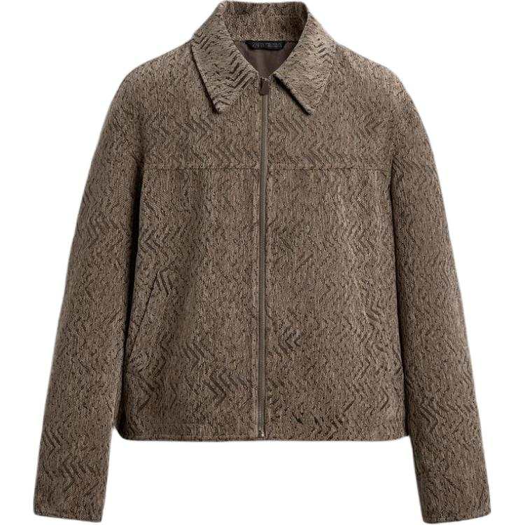 ZARA ZARA Jackets Men's Beige Lapel Moderate Other