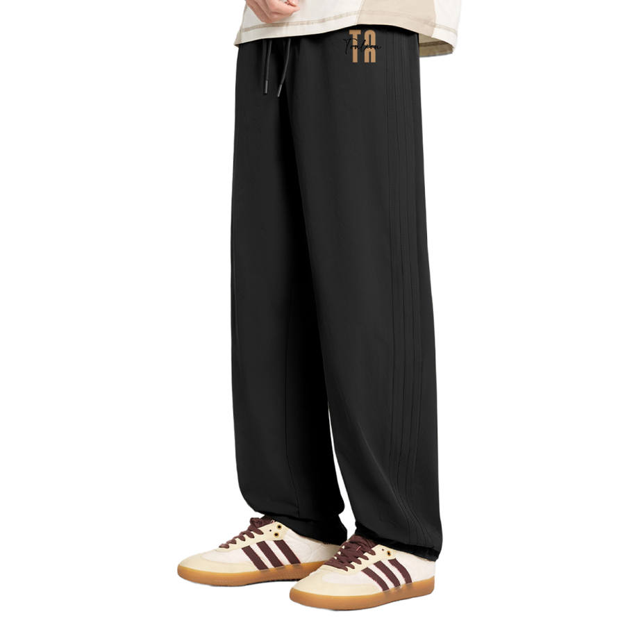 Tonlion Casual Pants Unisex Moderate Straight Fit Pants