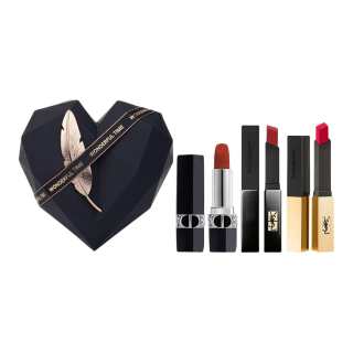 DIOR Vivid Blue Gold/Gold Bar/Small Black Stripes Lipstick Obsidian Heart Box Makeup Sets Velvet Natural Long Lasting
