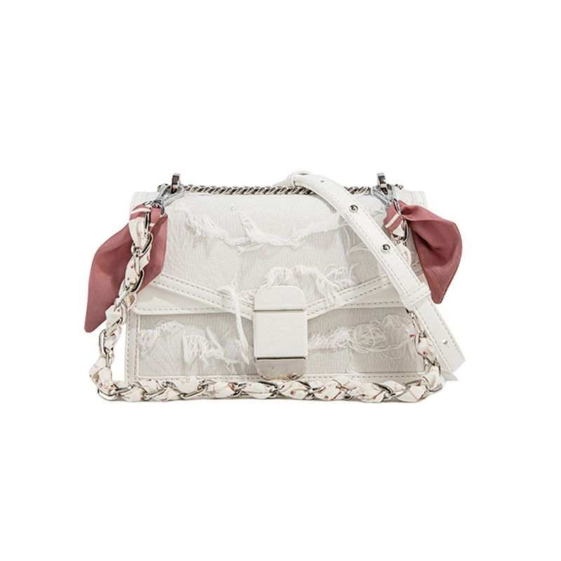 MACKJANICE Pu Shoulder Bags Women's White & Pink