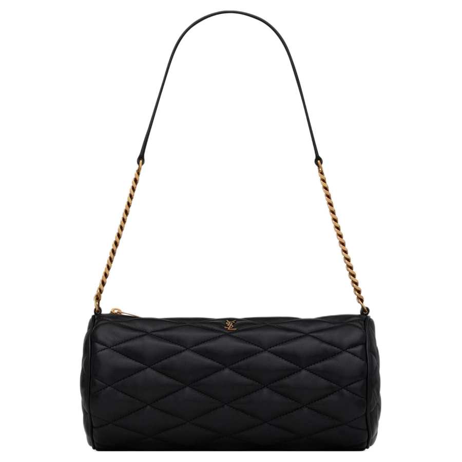SAINT LAURENT Sheepskin Shoulder Bag Small Women's Black