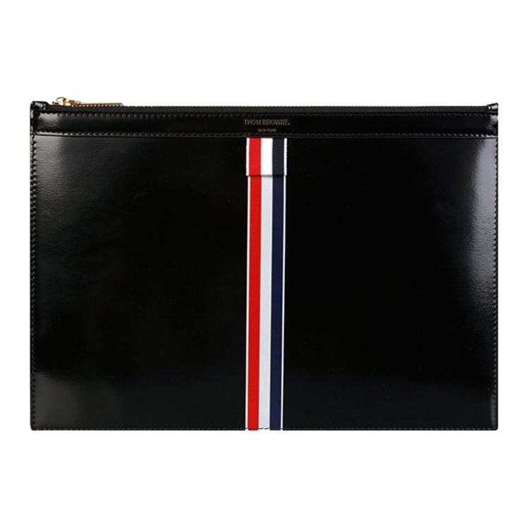 THOM BROWNE THOM BROWNE· Leather Clutch Men's Black