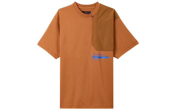 Jordan Jordan T Shirts Men's Brown Crew Neck Moderate Straight Fit