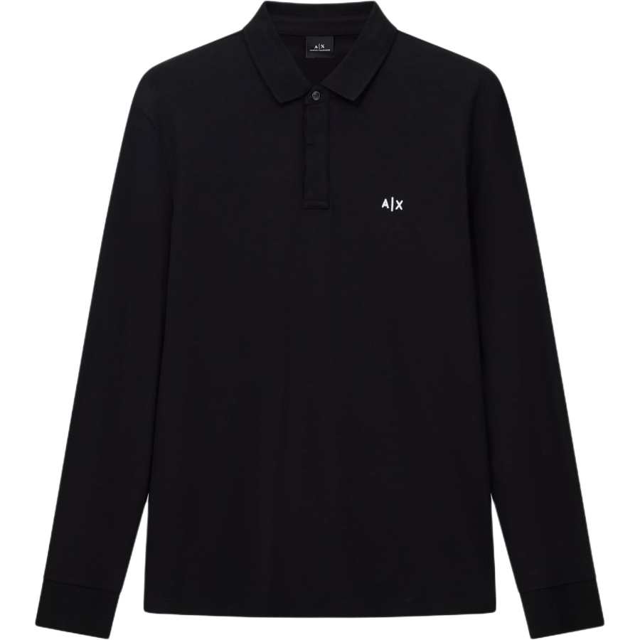 ARMANI EXCHANGE Shirts Men's Black Lapel Moderate Other