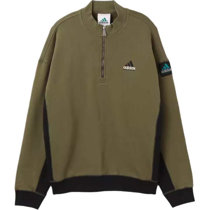 Adidas Adidas blocked half-zip knitwear
