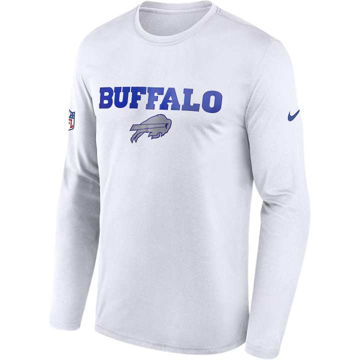 Nike Nike Buffalo Bills Rivalries Collection Sideline Legend Small Logo Men's Nike Dri-FIT Nfl Long-Sleeve T-Shirt