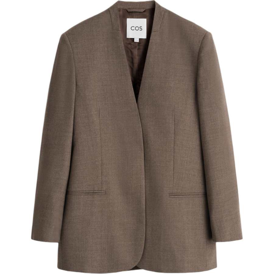 COS Business Suits Women's Gray Collarless Moderate