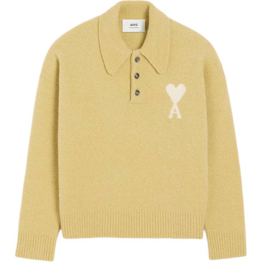 Amiparis Ami De Coeur long-sleeved polo shirt