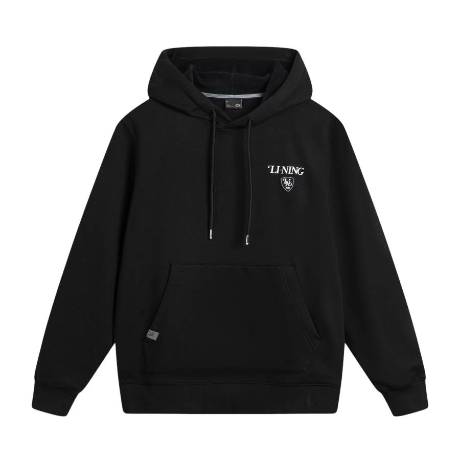 Li-Ning Li Ning Sports Life Collection Fleece Lined Thermal Hooded Pullover Sports Fashion Versatile Casual Letter Sweatshirt