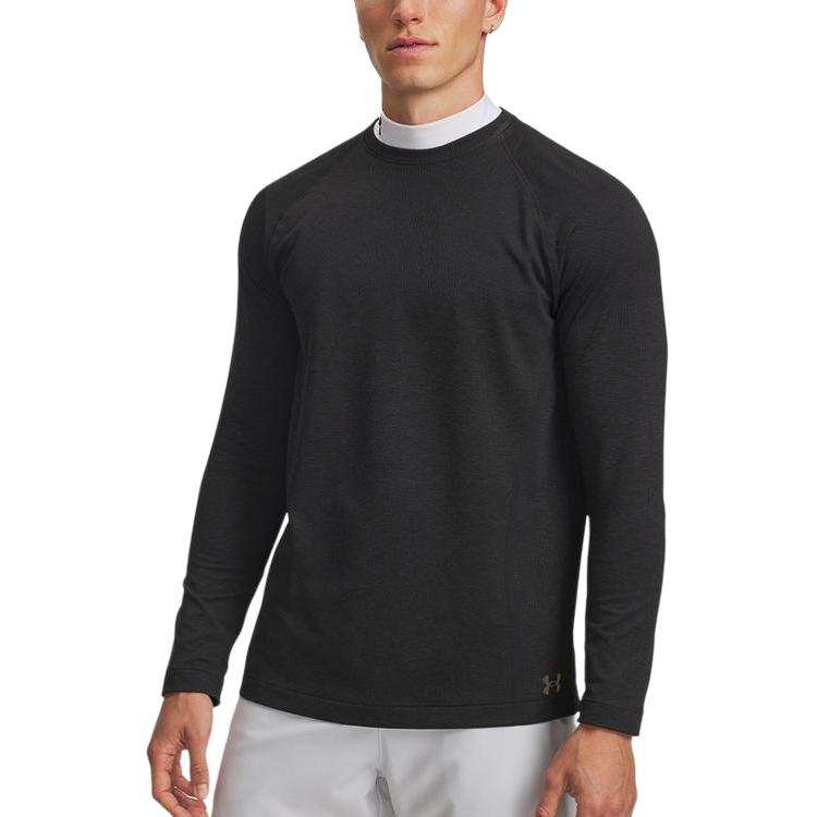 Under Armour T Shirts Men's Black Crew Neck Moderate