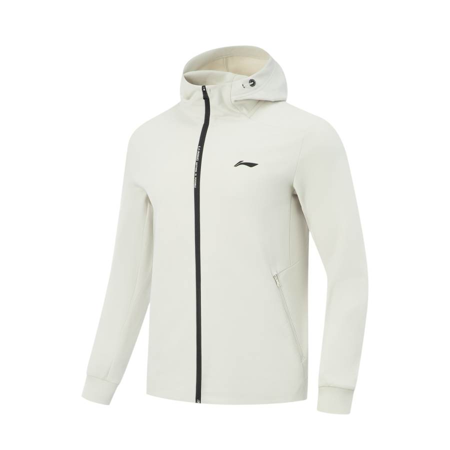 Li-Ning Li Ning Fitness Series Fleece Lined Thermal Hooded Athleisure Letter Jackets & Coats Men's