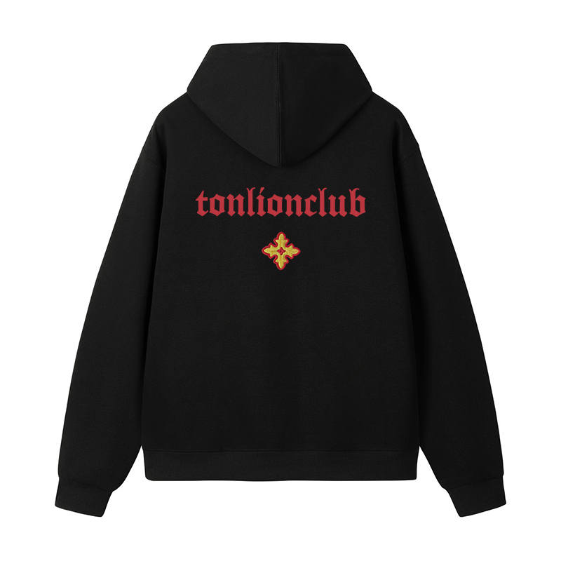 Tonlion Sweatshirts Unisex Hooded Moderate Heavyweight