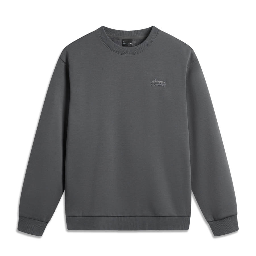 Li-Ning Li Ning Sports Fashion Collection Sweatshirt Unisex Fleece Lined Thermal Loose Fit Embroidery Logo