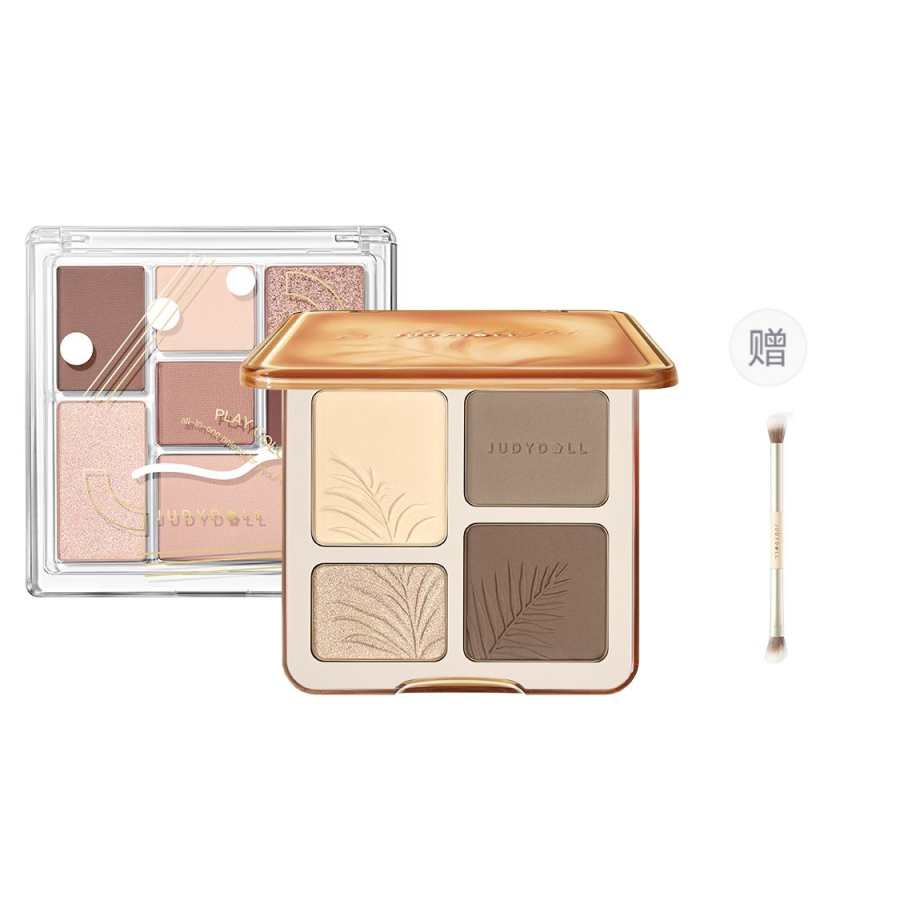 Judydoll Highlighter Contouring Playful Tangram Eyeshadow Palette Makeup Sets