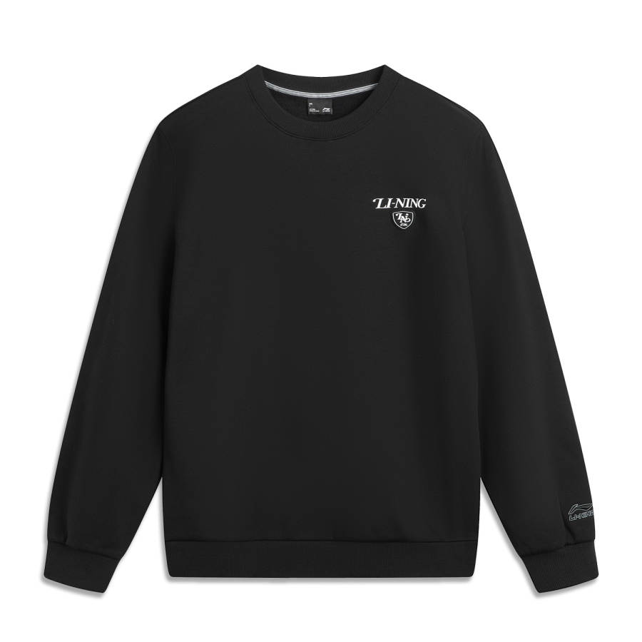 Li-Ning Li Ning Sports Life Collection Fleece Lined Thermal Crew Neck Embroidery Sports Fashion Versatile Casual Letter