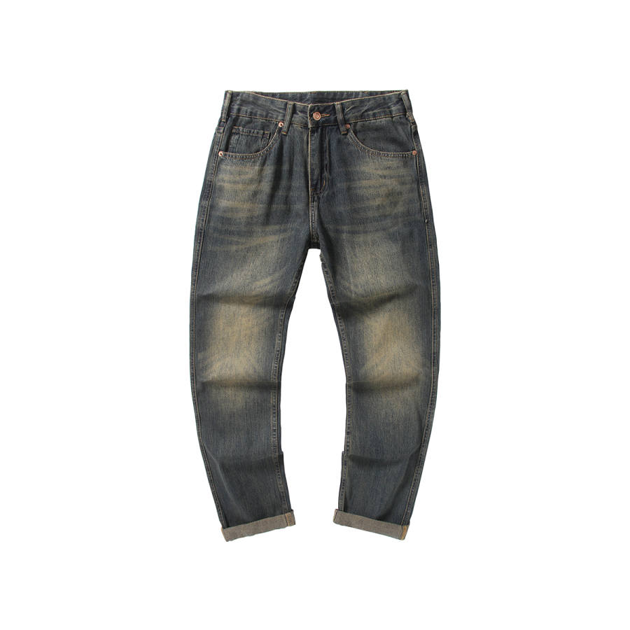 Jeep Jeans Unisex Yellow Mud Moderate Straight Fit Pants