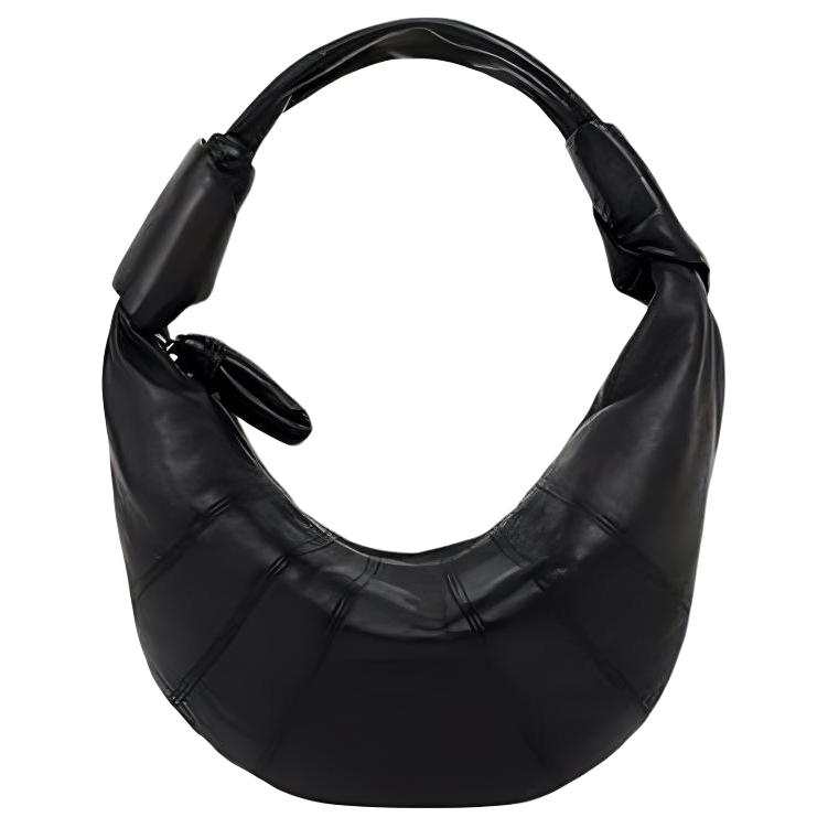 Lemaire Croissant Lambskin Shoulder Bag Mini Women's Black