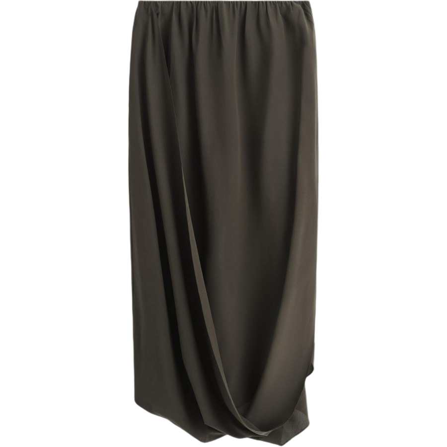 COS Casual Long Skirts Women's Dark Brown Green Moderate