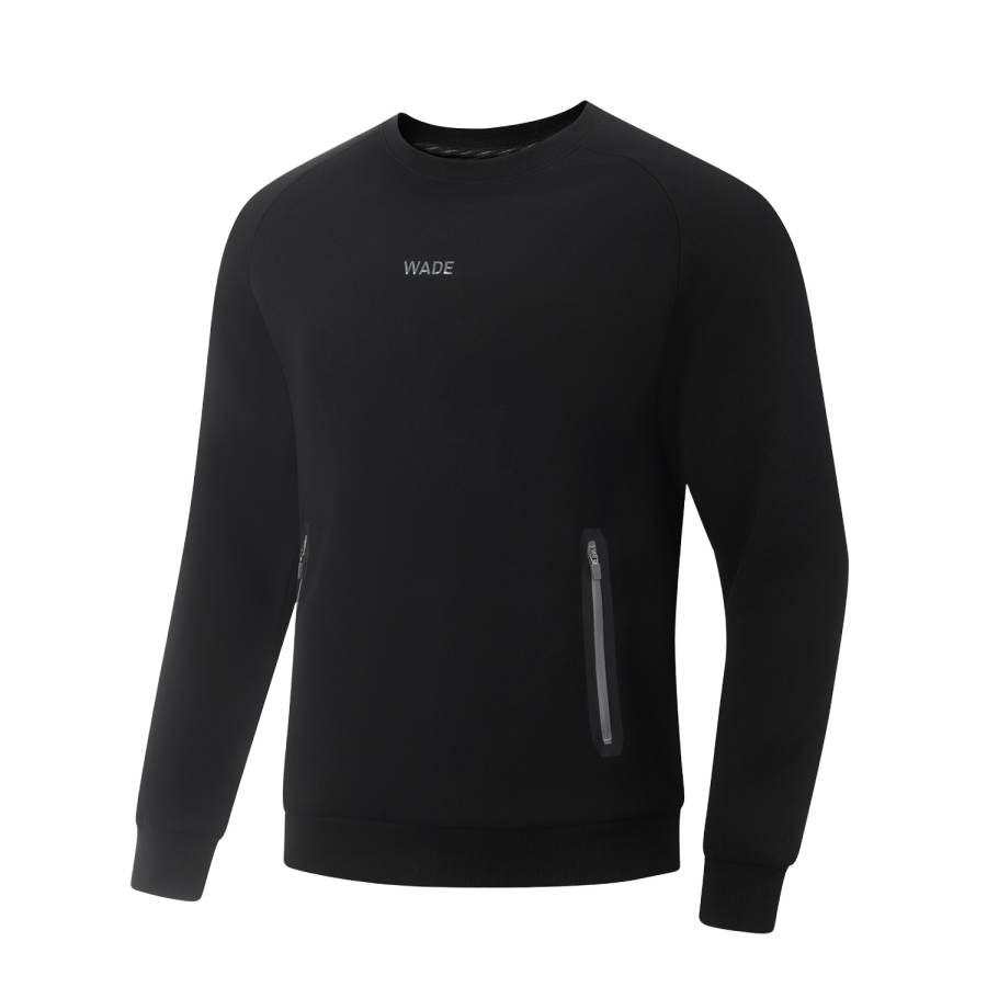 Li-Ning Li Ning Sweatshirts Men's Black Crew Neck Moderate