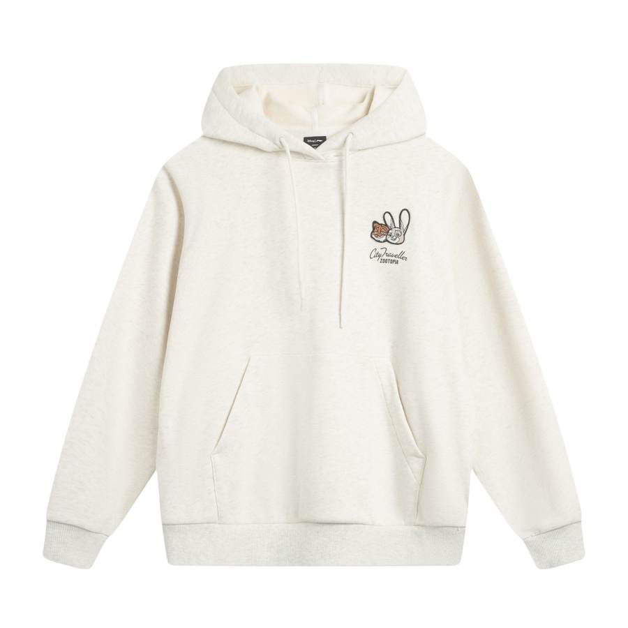 Li-Ning Li Ning Sweatshirts Women's Light Heather Gray Hooded Moderate