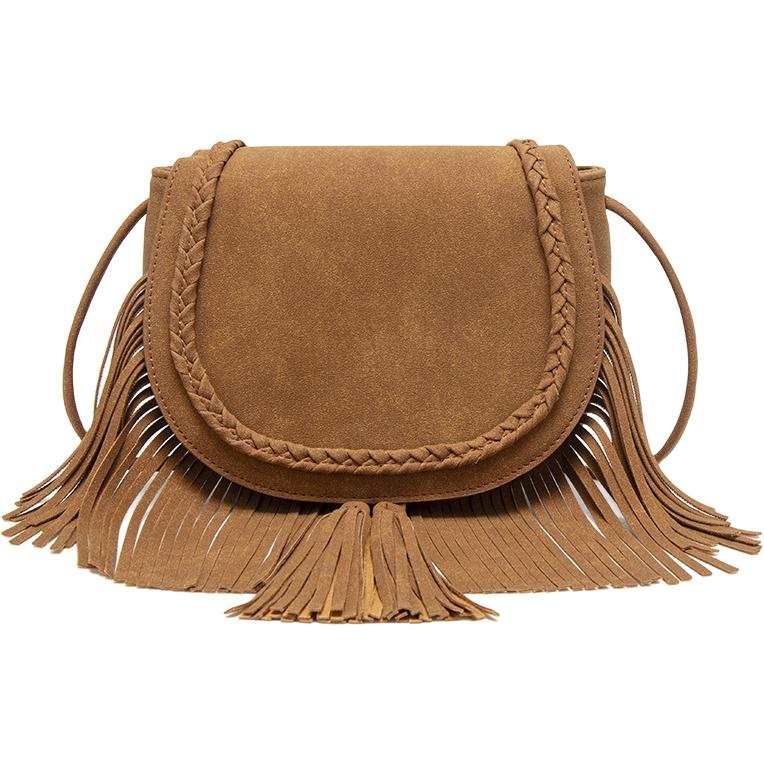 PAYOT Synthetic Leather Shoulder Bag, Crossbody Bag Regular Women's Brown