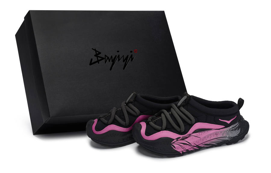HOKA ONE ONE Ora Primo Wings Of Decay Low top Casual Shoes Men's Black Pink