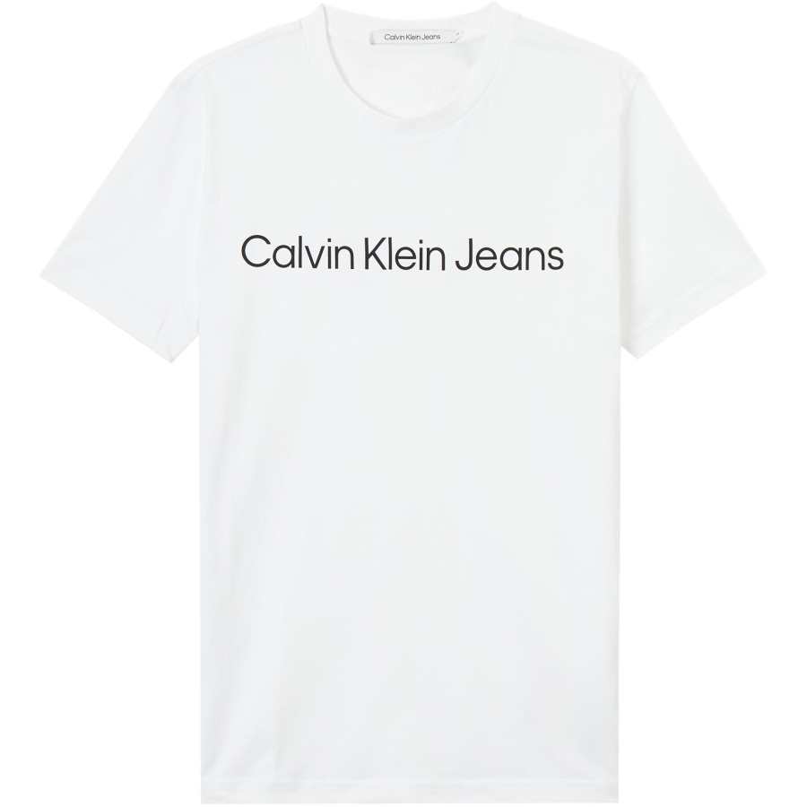 CALVIN KLEIN T Shirt Europe Version Men's Bright White